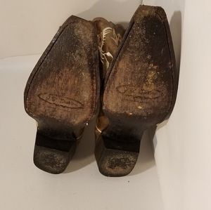 JB Dillon Cowgirl Boots Floral Flower Pattern